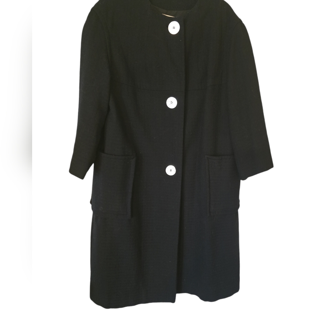 Black Vintage Pendleton Wool Coat